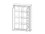 Шкаф с витриной Мальта REG1W1D с подсветкой | изображение 1