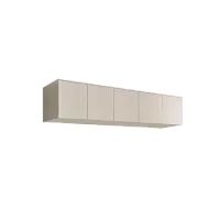 Антресоль для 5-х дверного шкафа Римини (Слоновая кость/серебро) РМАН-1(5)