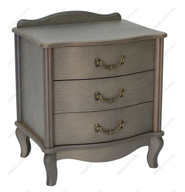 Тумбочка прикроватная Джульетта 3 ящ. (серый ясень)