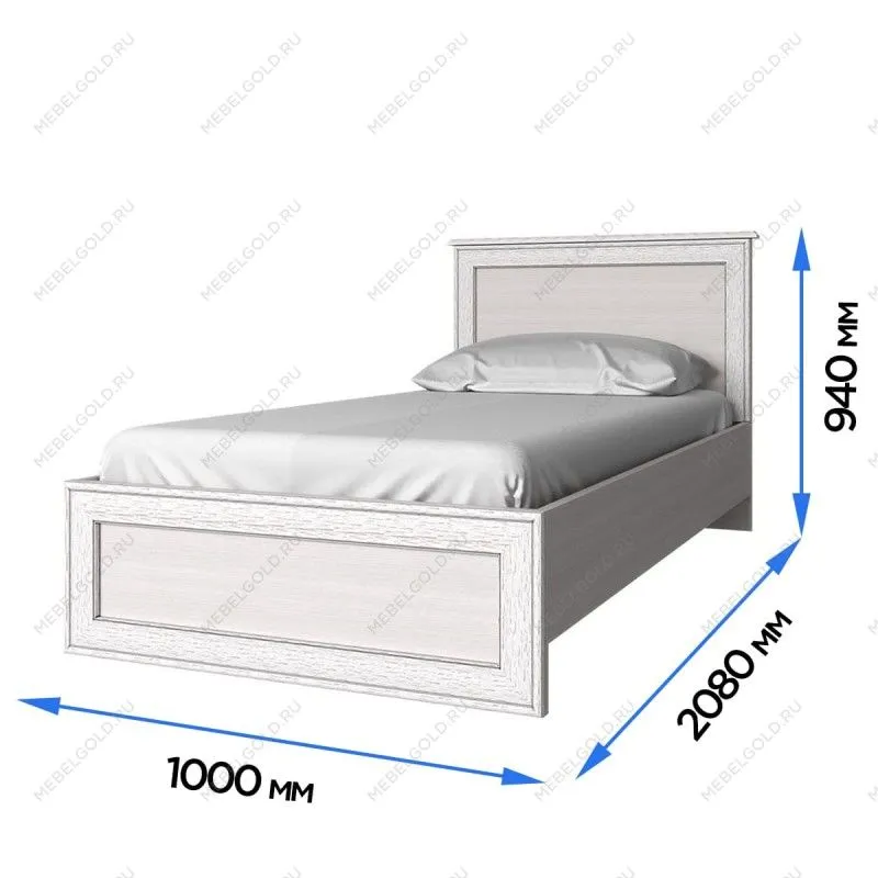 Кровать Тиффани 90 вудлайн кремовый | изображение 1