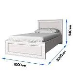 Кровать Тиффани 90 вудлайн кремовый | изображение 1