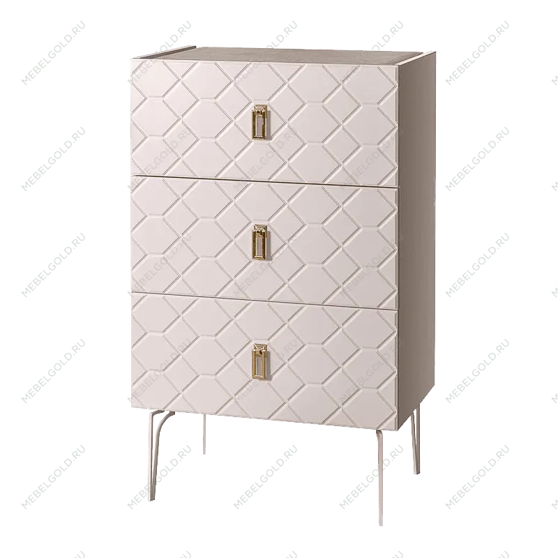 Комод Bogemia Farfalle (Слоновая кость) (Novabuk/Золото) БМКМ-1(Fa)