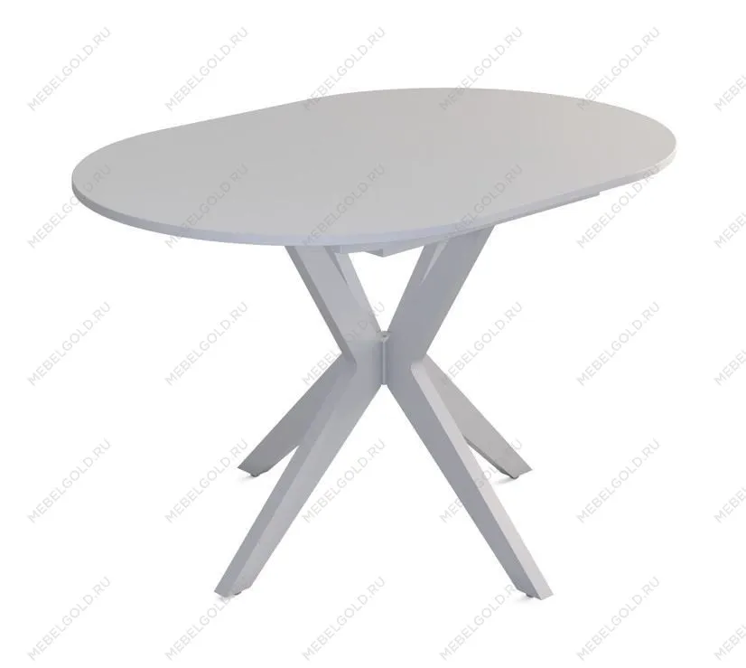 Стол Астерия (Белый /шпон Бук) 1300 (1750) * 900