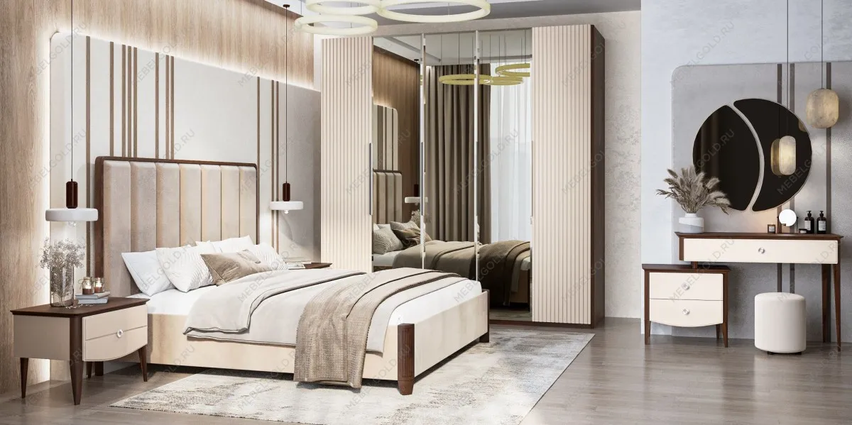 Спальня Жаклин 5-дверная бежевый | изображение 1