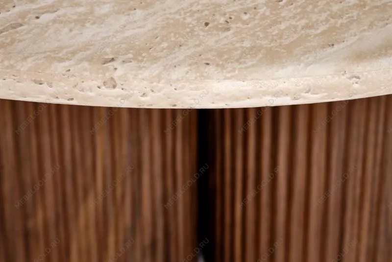 Стол журнальный Halmar DOROTEA (травертин/орех) | изображение 13