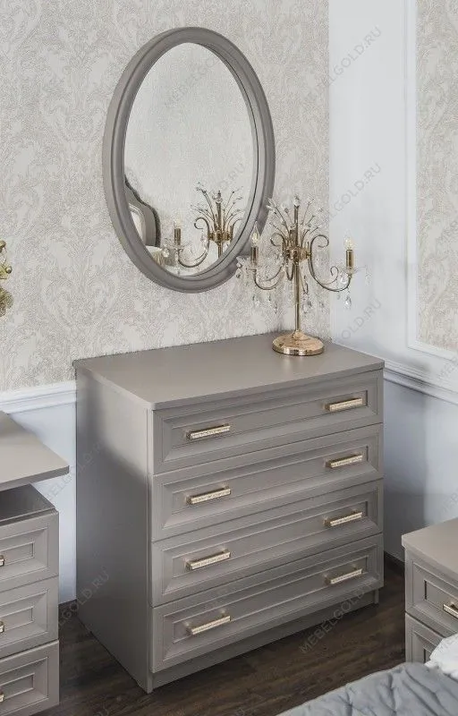 Комод Мокко 4 ящика серый камень | изображение 2