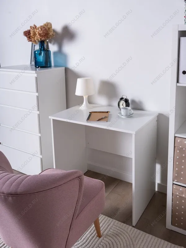 Стол письменный Кастор, 80х50х75 см, белый | изображение 7