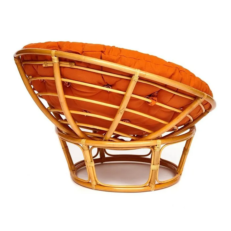 Кресло Papasan с подушкой Светлый мед, ткань | изображение 2