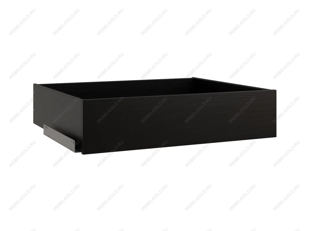 Ящик выдвижной к шкафу МАКС, 68х58х16 см, дуб венге, черно-коричневый