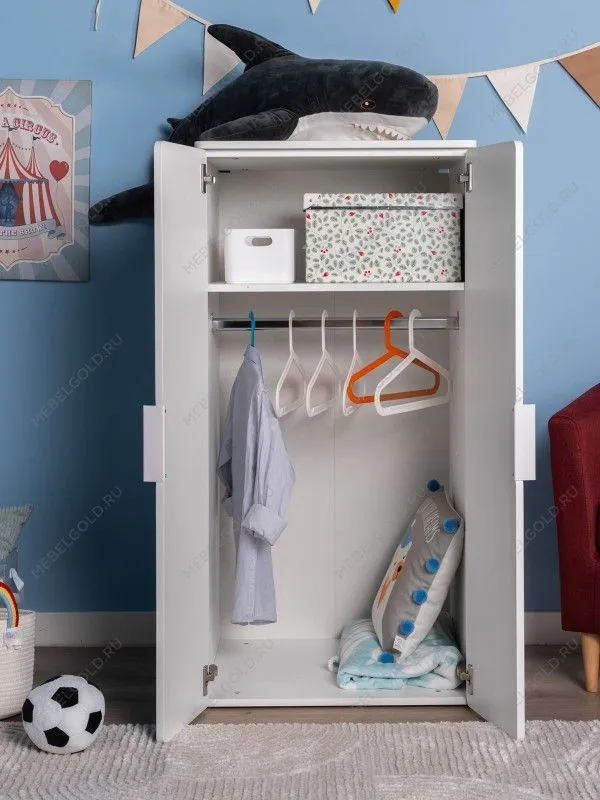 Шкаф Пикси распашной, с двумя дверьми и полкой 60х57х120, озорной василек | изображение 1