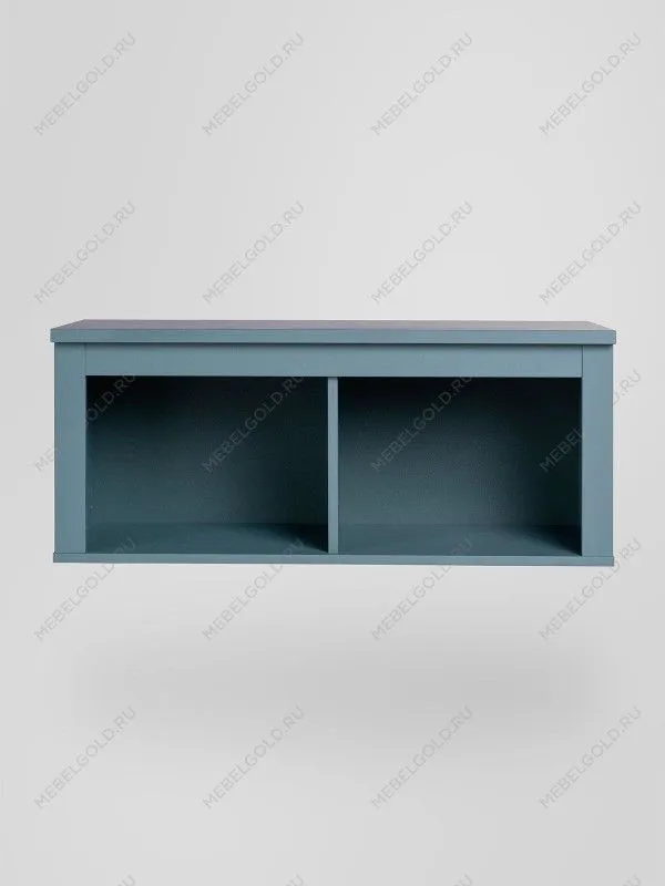 Полка навесная Сага, 2 секции, темно-бирюзовая | изображение 6