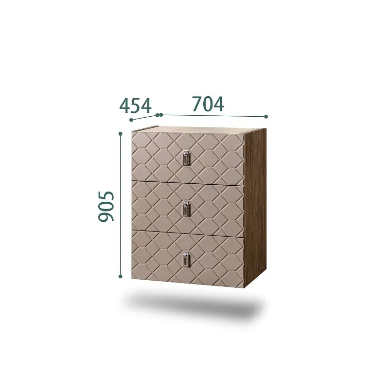 Комод Bogemia Woodline Fly Fa (Мокка) (Novabuk/Хром) БМКМ-1