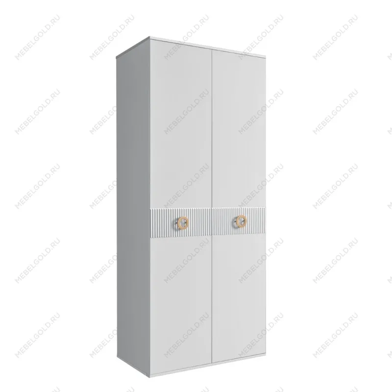 Шкаф 2-х дверный Bogemia Fillini (Белый/Золото) БМШ2/2(Fi)