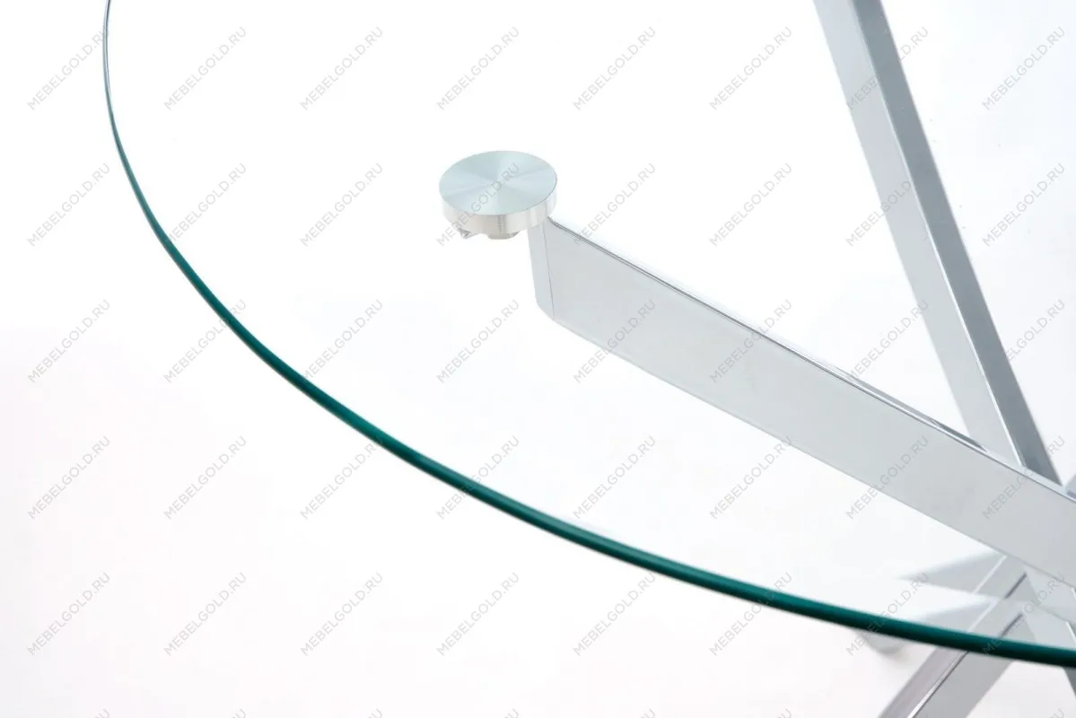 Стол обеденный Halmar RAYMOND (прозрачный/хром) | изображение 1