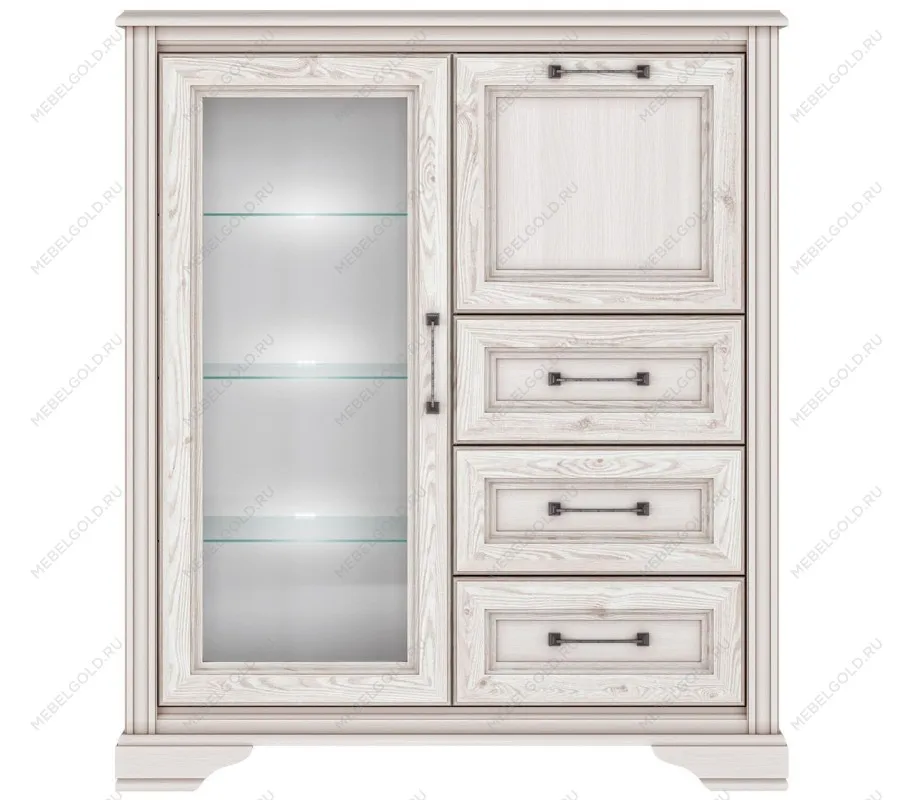 Тумба Стилиус KOM1W1B3S с подсветкой (Лиственница сибирская)