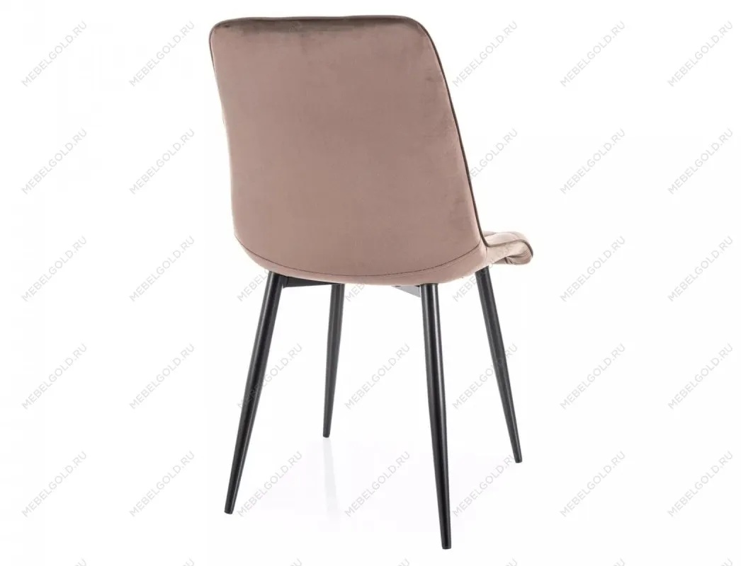 Стул кухонный Signal CHIC Velvet Bluvel 38 (капучино/черный) | изображение 2