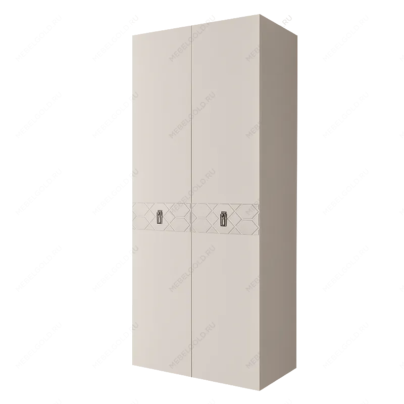 Шкаф 2-х дверный Bogemia Farfalle (Слоновая кость/Хром) БМШ2/2(Fa)