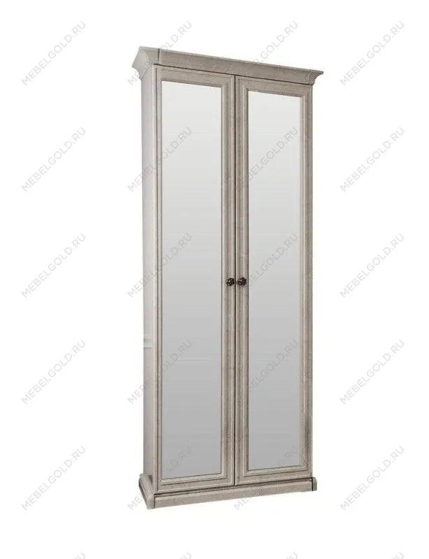 Шкаф Афина 2-дверный с зеркалом крем корень