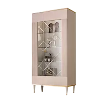 Витрина 2-ств. Римини СОЛО (Латте/Золото) (Правая) РМВ2-2С(s)