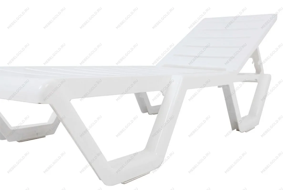 Шезлонг Tweet пластиковый белый | изображение 2