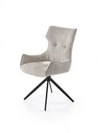 Стул кухонный Halmar K573 поворотный (серый/черный)