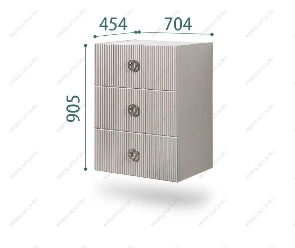 Комод Bogemia Fly Fillini (Шелк) (Novabuk/Хром) БМКМ-1