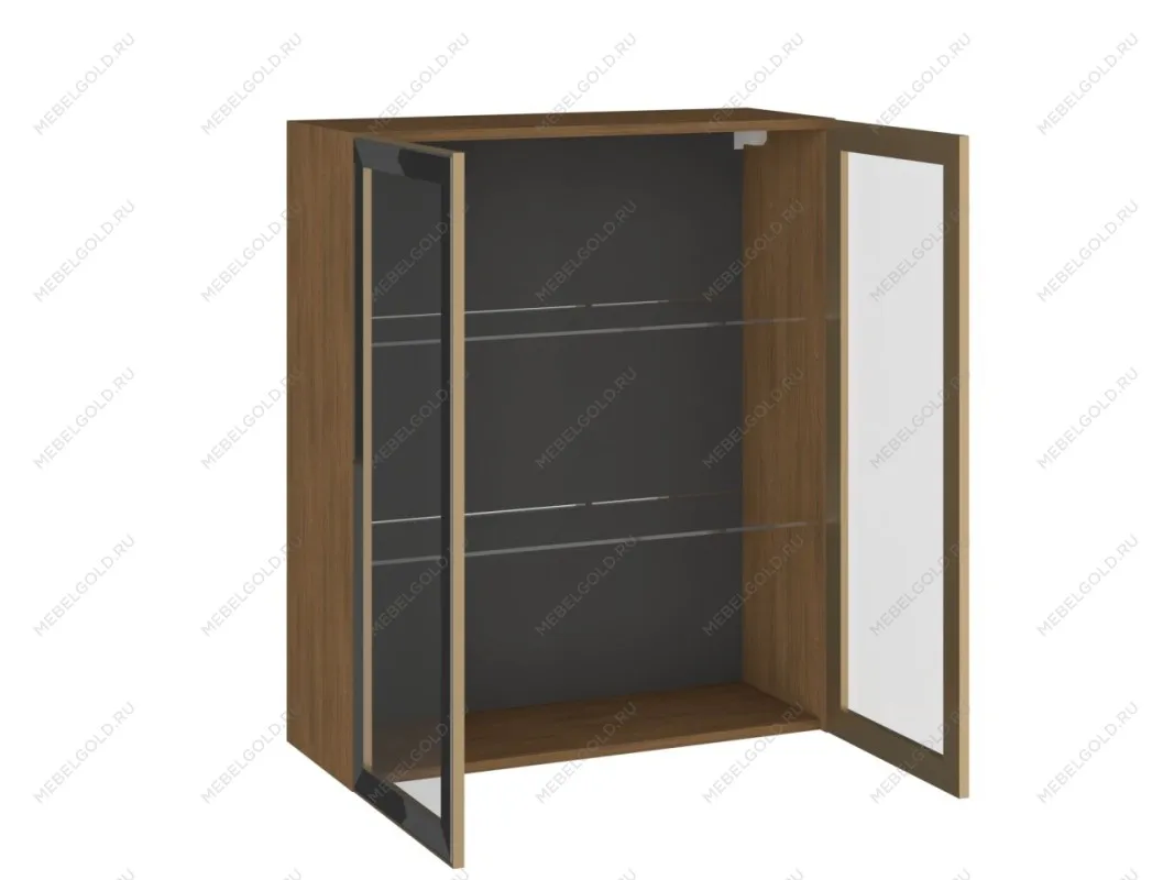 Шкаф 960 ШСТ-80 2-дверный, Фьюжн (800*317*960) Дуб Каселла коричневый/Золото, 27174 | изображение 1