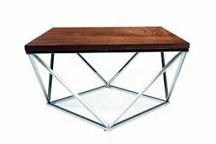 Стол журнальный Signal SILVER A (орех/серебряный)