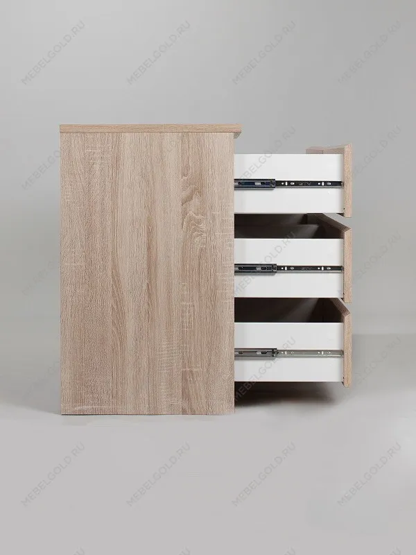 Комод Мальта, 6 ящиков, горизонтальный, с доводчиками, 160х48х76 см, дуб сонома | изображение 16