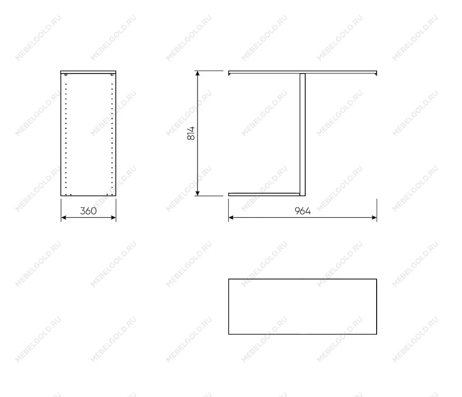 МАКС секция разделительная 100х36 белая | изображение 2