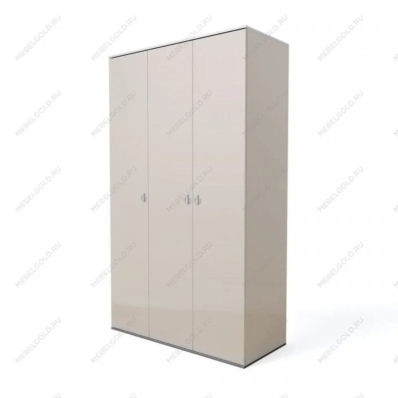 Шкаф 3-х дверный Римини (Слоновая кость/Серебро) РМШ2/3