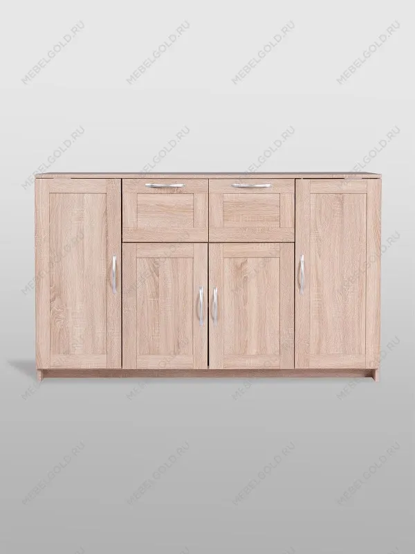 Тумба Сириус, 4 двери и 2 ящика, 156х41х95 см, дуб сонома | изображение 8