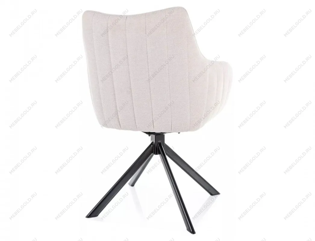 Стул кухонный Signal AZALIA Brego 22 поворотный (светло-бежевый/черный) | изображение 2