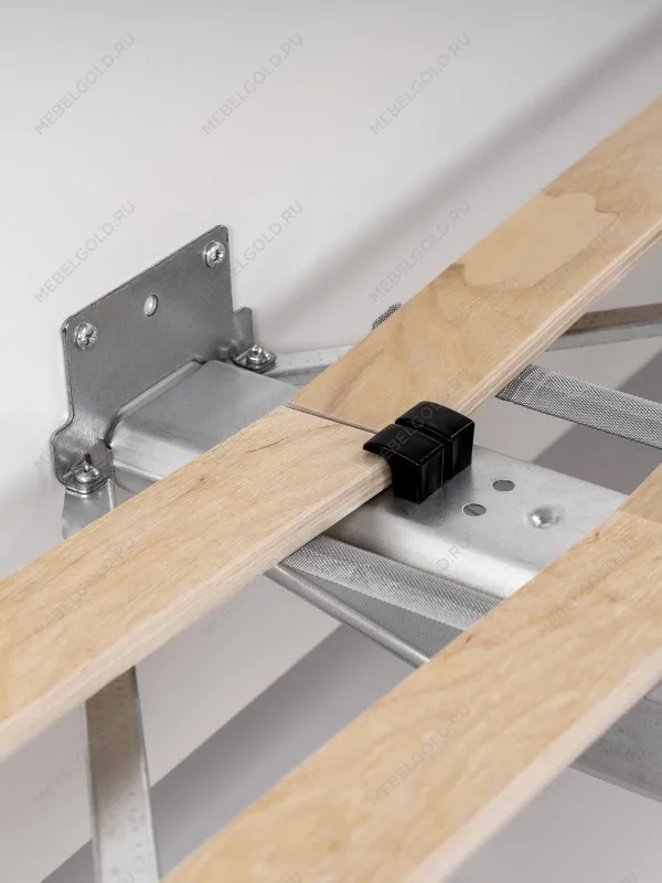 Кровать двуспальная Сага, 140х200 см, белая | изображение 5