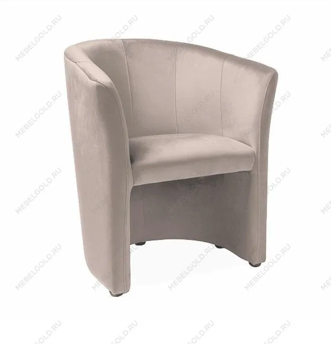 Кресло Signal TM-1 VELVET (темно-бежевый/венге)