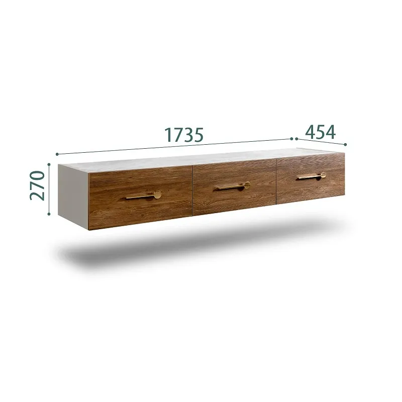 Тумба телевизионная 1.6м Bogemia Fly Wood Wo (Шелк) (Novabuk/Золото) БМТ-1