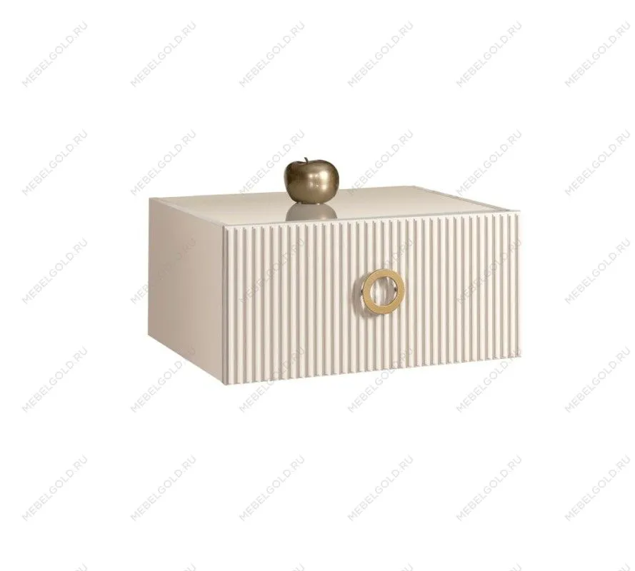 Тумба прикроватная Bogemia Fly Fillini (Слоновая кость) (Lakobel/Золото) БМТП-1
