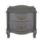 Прикроватная тумбочка Джульетта 2 ящика (Серый ясень) | изображение 1