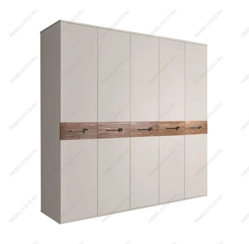 Шкаф 5-ти дв. Bogemia Wood Wo (Шелк/Хром) БМШ2/5(Wo)