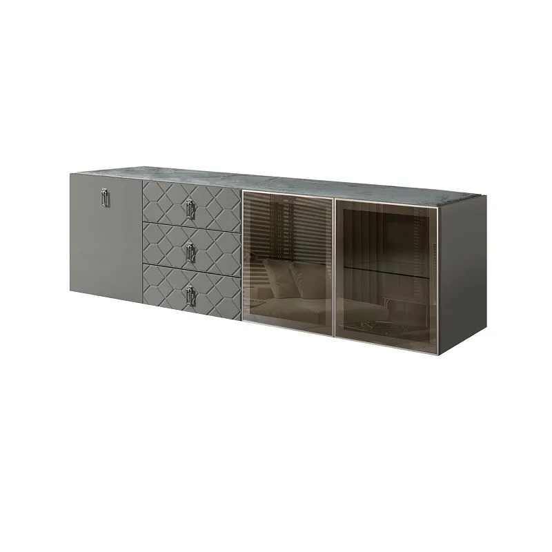 Комод 2.1м Bogemia Fly Fa (Серый) (Novabuk/Хром) БМКМ-5[5][10]