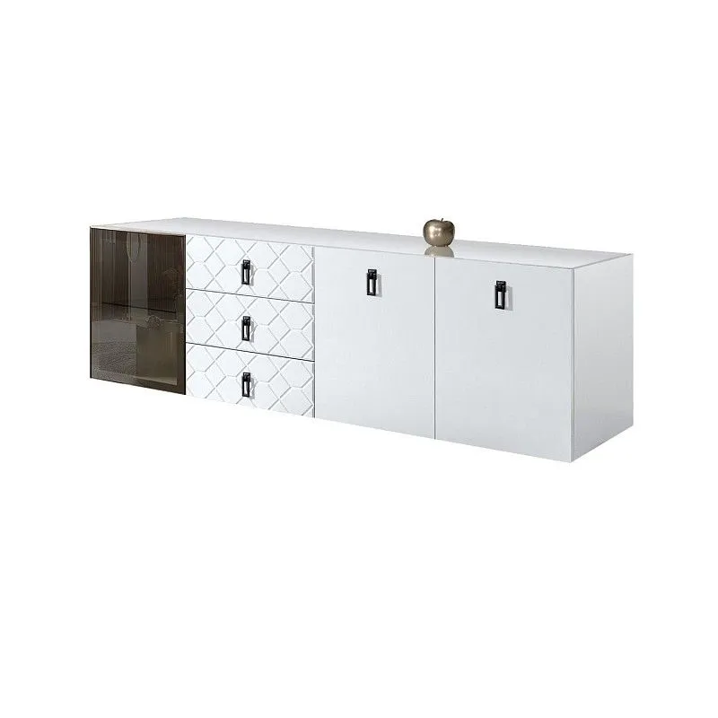 Комод 2.1м Bogemia Fly Farfalle (Белый) (Lakobel/Черный) БМКМ-5[4]