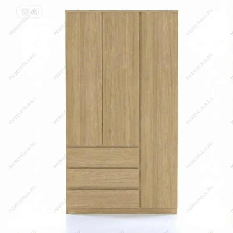 Варма Стор 123 шкаф распашной 222х123х57, дуб скандинавский | изображение 3