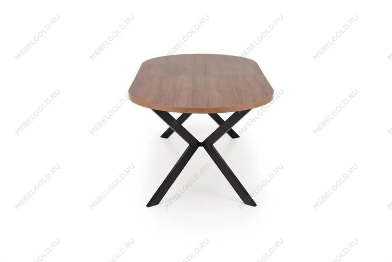 Стол обеденный Halmar PERONI раскладной (орех/черный) | изображение 6