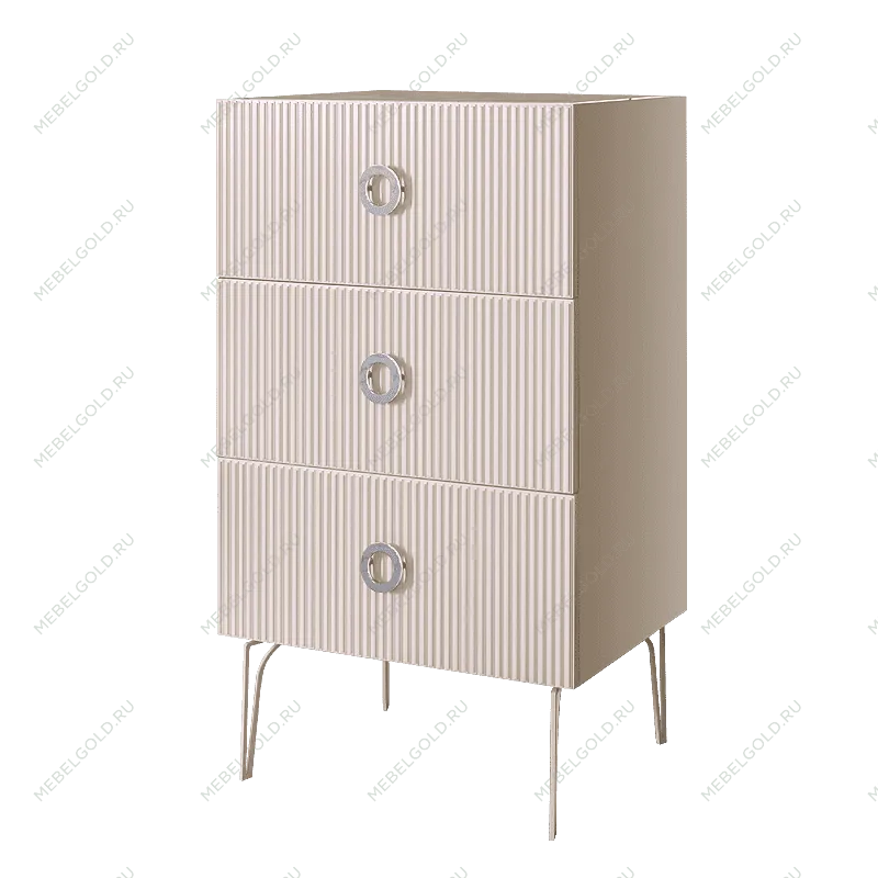 Комод Bogemia Fillini (Слоновая кость) (Novabuk/Хром) БМКМ-1(Fi)
