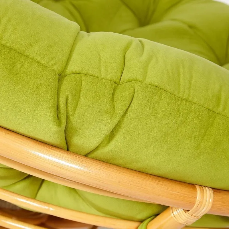 Кресло Papasan с подушкой Светлый мед, флок | изображение 3
