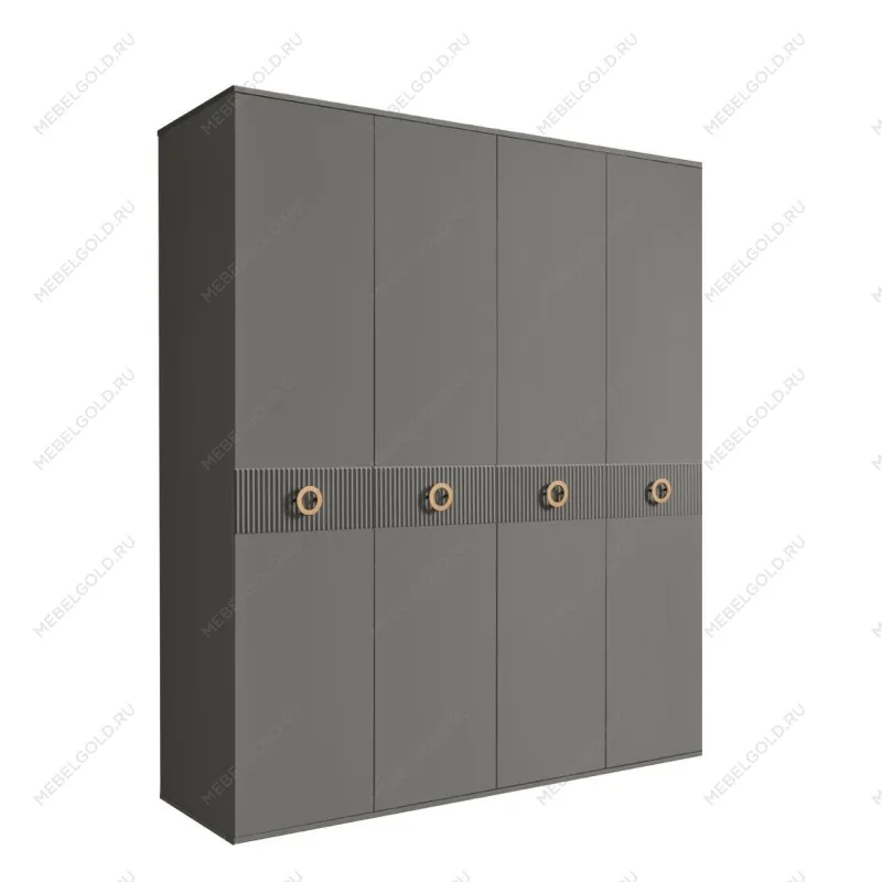 Шкаф 4-х дв. Bogemia Fillini (Серый/Золото) БМШ2/4(Fi)