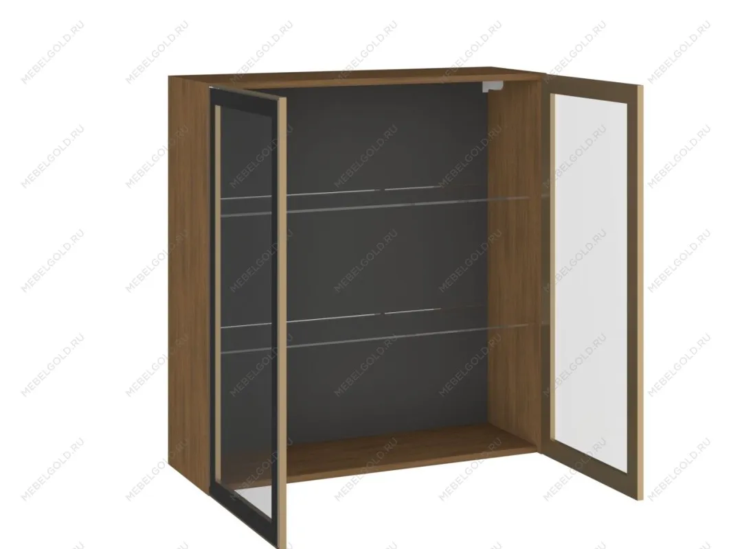 Шкаф 960 ШСТ-90 2-дверный, Фьюжн (900*317*960) Дуб Каселла коричневый/Золото, 27175 | изображение 1