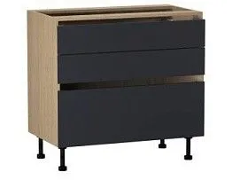 Стол с ящиками СЯ-90, Женева (900*520*870) Дуб Палермо/Синий матовый, 22522