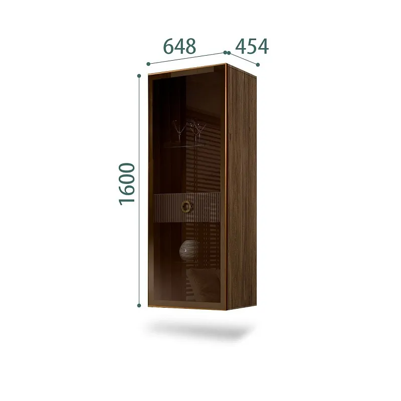 Витрина Bogemia Woodline Fly Fi (Мокка/Золото) БМВ1-1С