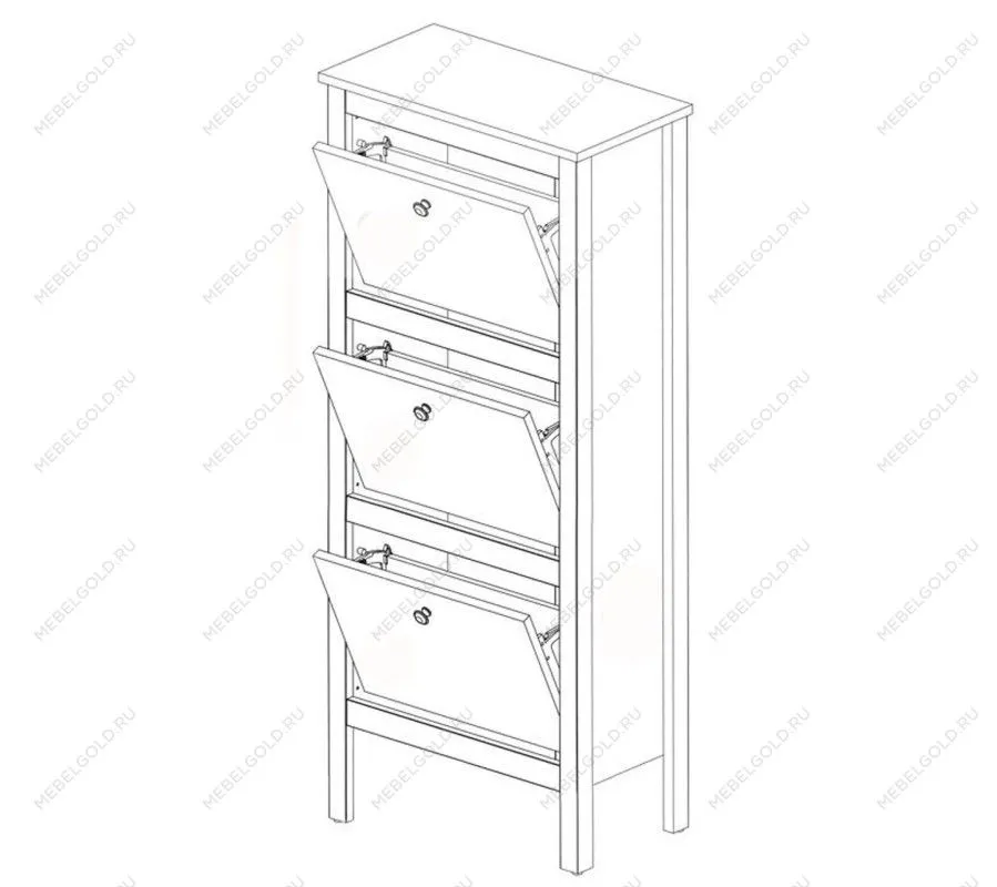 Тумба для обуви Лофт SFB3B/50 | изображение 2